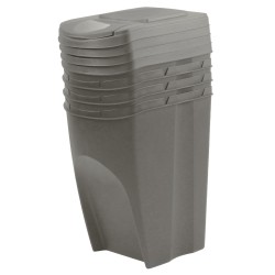 Set di Bidoni Cestini SortiBox | per Raccolta Differenziata Riciclaggio | Impilabili | 35 Litri | in Plastica | per Casa Interni